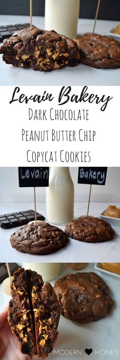 Levain Bakery Dark Chocolate Peanut Butter Chip Cookies