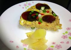 Lg steamed ground pork with salted eggs and century eggs