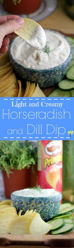 Light and Creamy Horseradish and Dill Dip