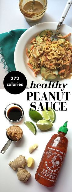 Light and Healthy Peanut Sauce Noodles Under 275 Calories