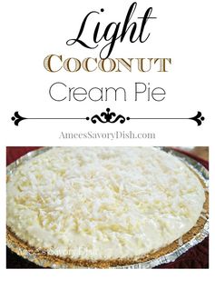 Light Coconut Cream Pie