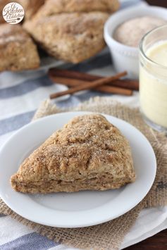 Lightened Up Cinnamon Eggnog Scones