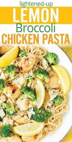 Lightened Up Lemon Broccoli Chicken Pasta