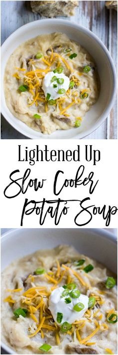 Lightened Up Slow Cooker Potato Soup