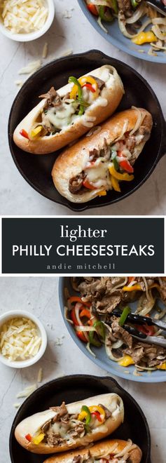 Lighter Philly Cheesesteaks