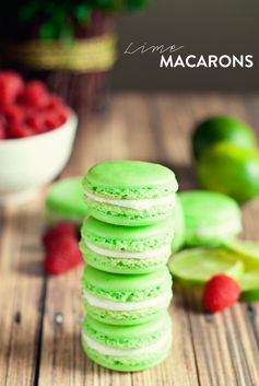 Lime Macarons