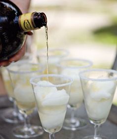 Lime Sorbet Margaritas