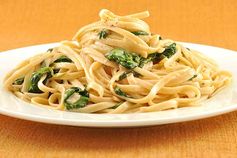 Linguine with Spinach and Mascarpone Cream