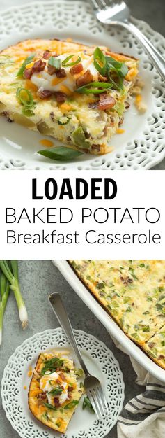 Loaded Baked Potato Breakfast Casserole