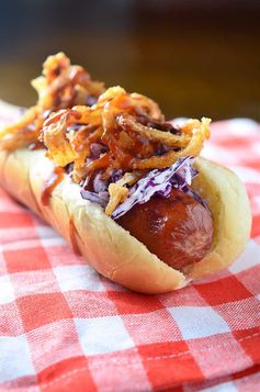 Loaded BBQ Hot Dogs