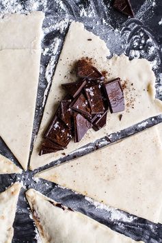 Loaded Chocolate Hazelnut Liquor Turnovers with Salted Vanilla Bean Whipped Cream