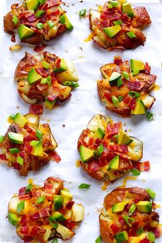 Loaded Smashed Red Potatoes