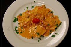 Lobster Ravioli with Shallot Vodka Cream Sauce