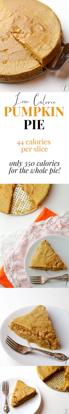 Low Calorie Crustless Pumpkin Pie