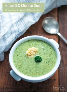 Low Carb Cream of Broccoli & Cheddar Soup