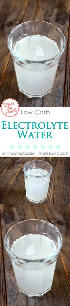 Low Carb Electrolyte Water