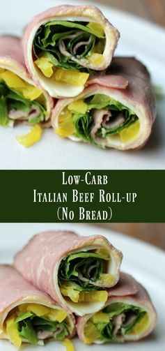 Low-carb Italian Beef Roll-up