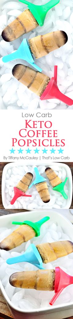 Low Carb Keto Coffee Popsicles