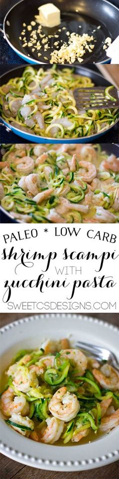 Low Carb Paleo Shrimp Scampi