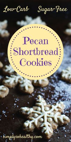 Low-Carb Pecan Shortbread Cookies