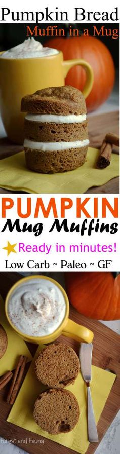 Low Carb Pumpkin Muffin in a Mug - Paleo