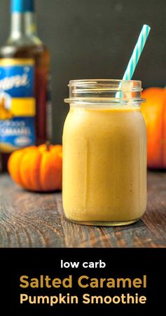 Low Carb Salted Caramel Pumpkin Smoothie