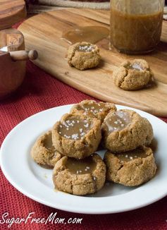 Low Carb Sugar-Free Salted Caramel Snickerdoodle Cookies