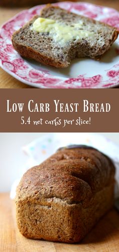 Low Carb Yeast Bread: Keto Sandwich Bread