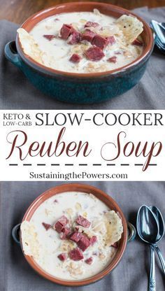 Low-Carb/Keto Slow Cooker Reuben Soup