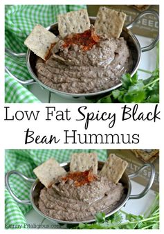 Low Fat Spicy Black Bean Hummus Without Tahini