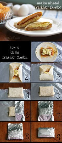 Make Ahead Breakfast Burritos