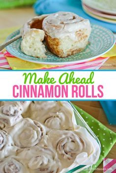 Make Ahead Cinnamon Rolls