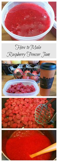 Make Raspberry Freezer Jam with Fresh Raspberries