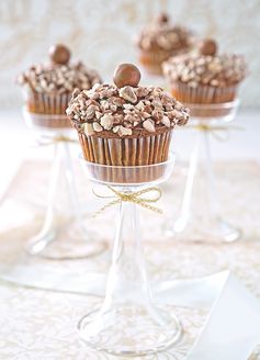 Malted Milk Ball Cupcakes