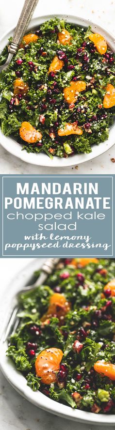 Mandarin Pomegranate Chopped Kale Salad