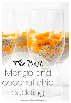 Mango and Coconut Chia Pudding