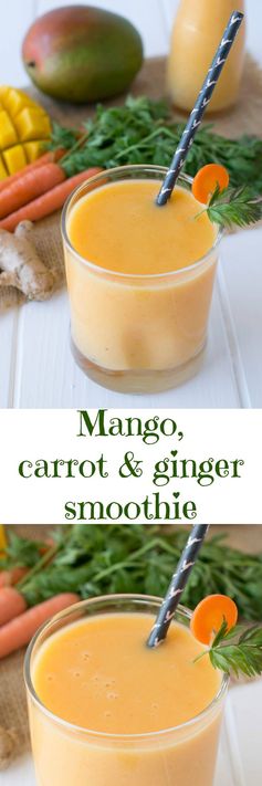 Mango, carrot & ginger smoothie