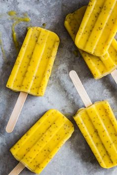 Mango Chia Popsicles