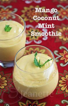 Mango Coconut Mint Smoothie