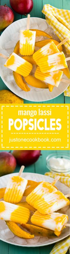 Mango Lassi Popsicles