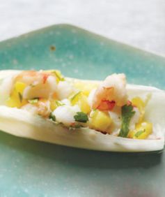 Mango Shrimp in Endive Leaves