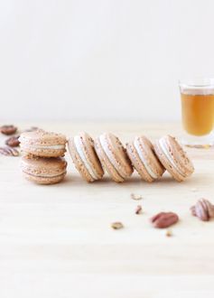 Maple and Pecan Macarons