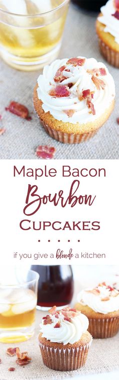 Maple Bacon Bourbon Cupcakes