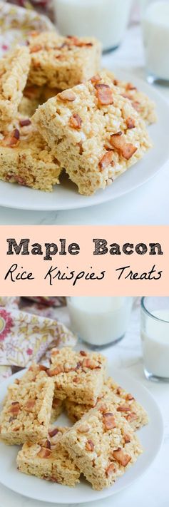 Maple Bacon Rice Krispies Treats