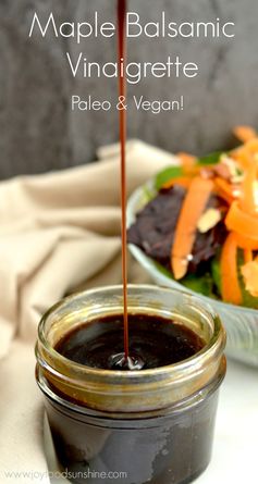 Maple Balsamic Vinaigrette (Paleo