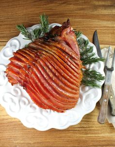 Maple, Dijon and Rosemary Glazed Ham