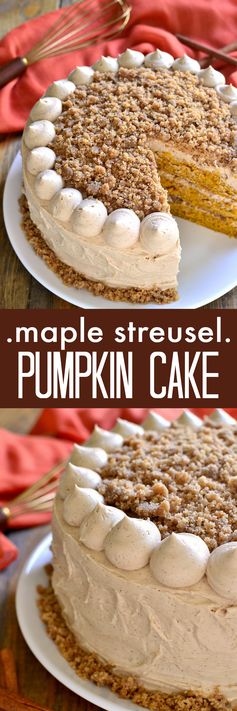 Maple Streusel Pumpkin Cake