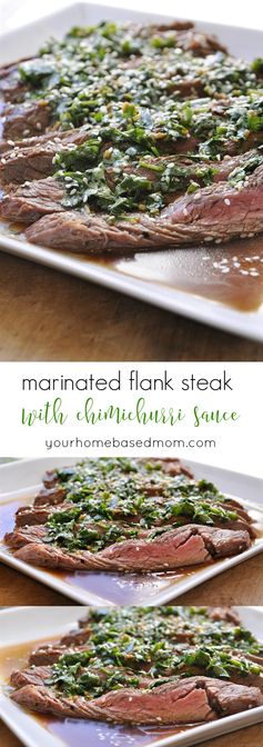 Marinated Flank Steak with Chimichurri Sauce