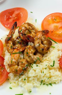 Marinated Grilled Shrimp with Key Lime Beurre Blanc