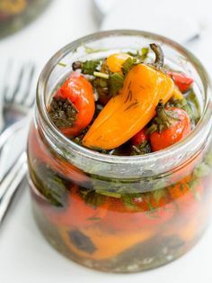 Marinated Mini Bell Peppers